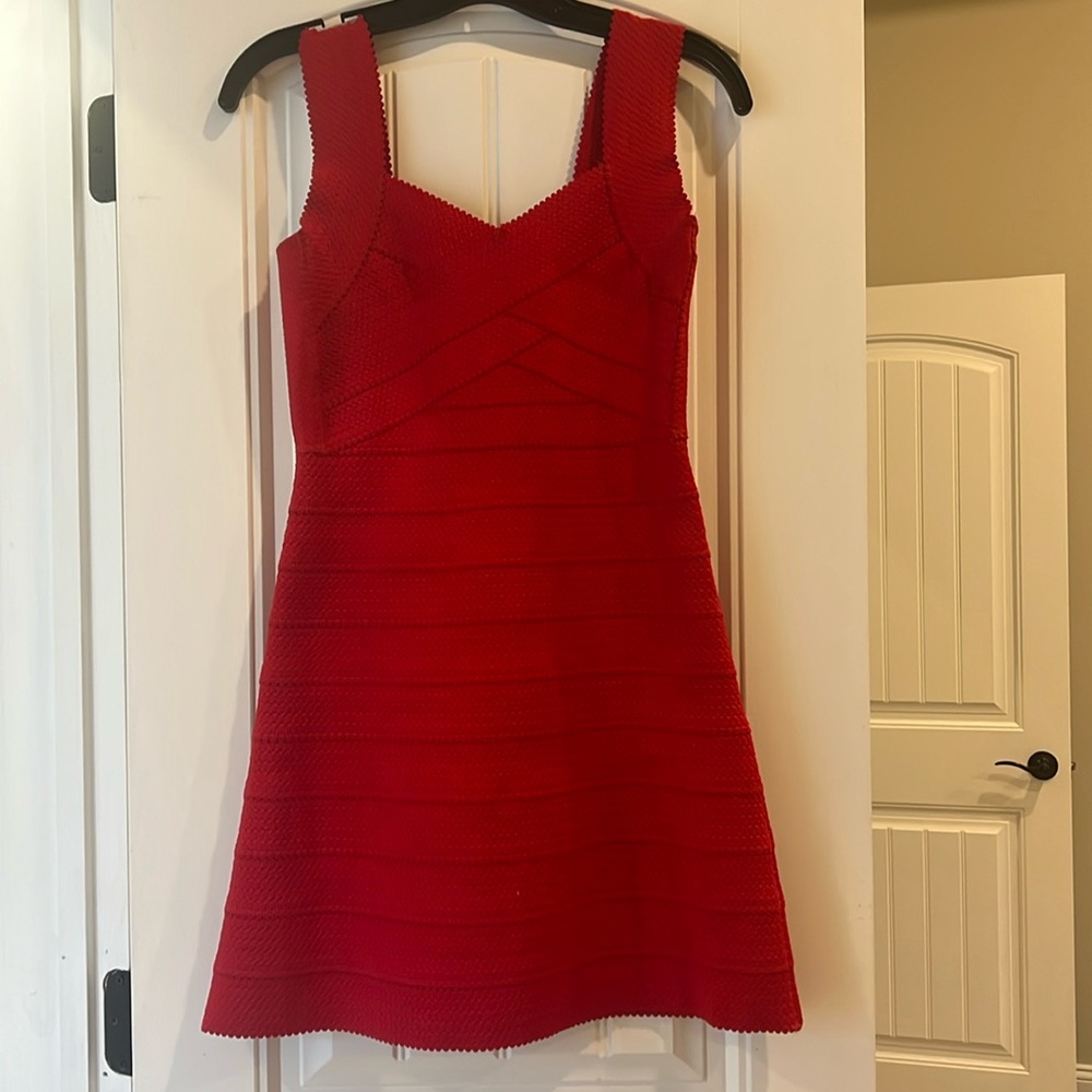 Red Express bandage dress size extra small